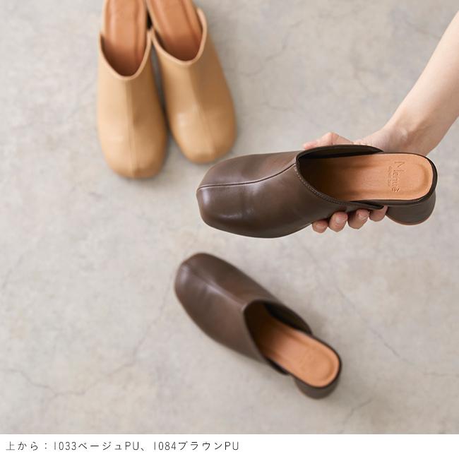 menue ミュール サンダル レディース サボサンダル 美脚 センター 