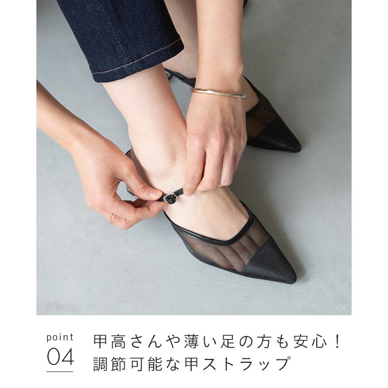 menue（メヌエ） ミュール サンダル パンプス レディース 浴衣 クリア