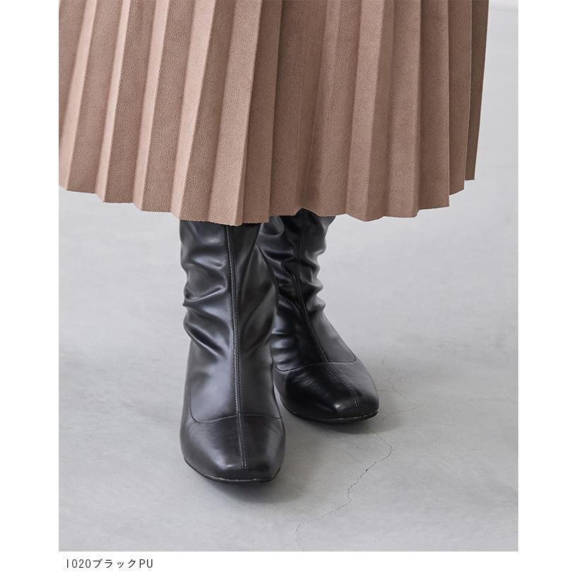 雨の日もシワになりにくく 秋口にはショートブーツに合います。ゆとり