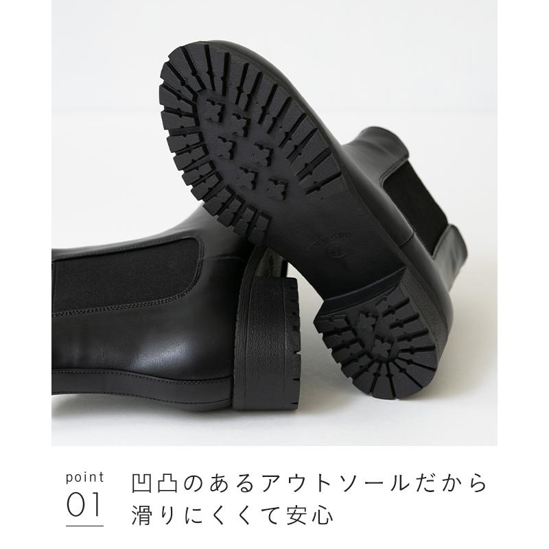 menue（メヌエ） レディース サイドゴア ショートブーツ チェルシー