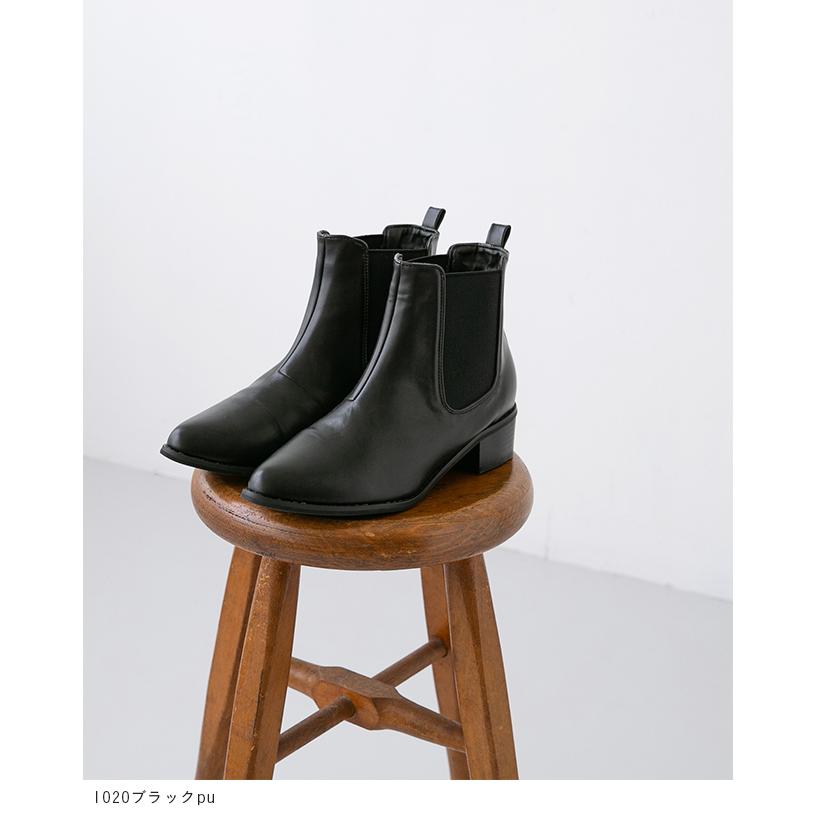 menue ショートブーツ サイドゴア レディース 歩きやすい 大きいサイズ