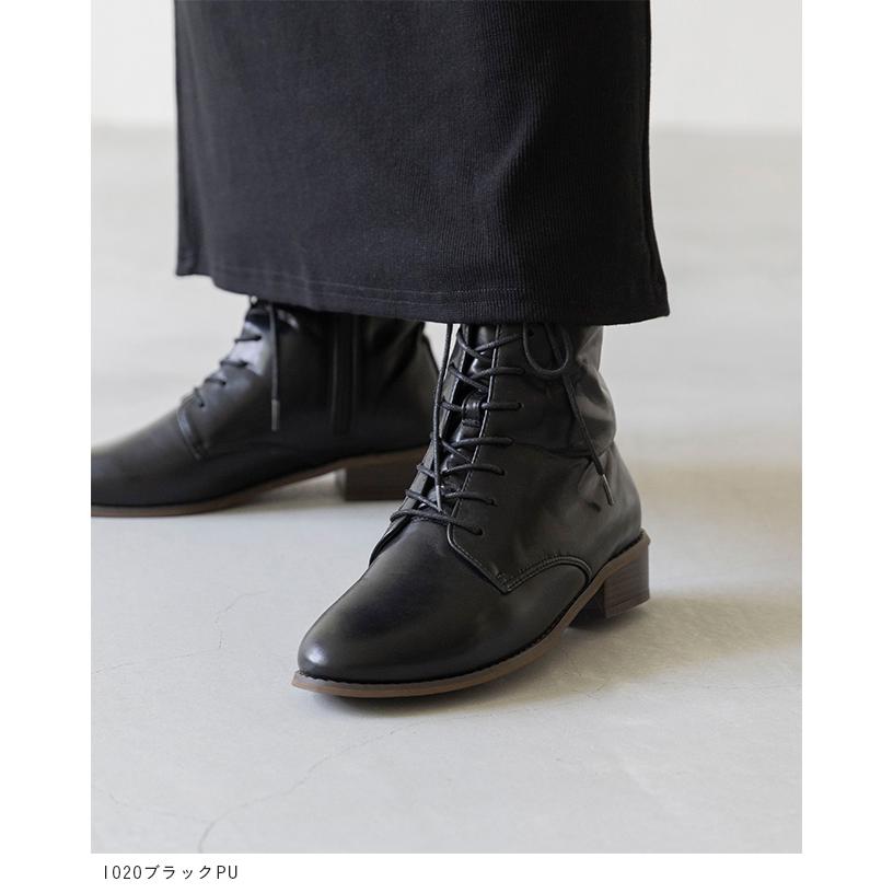 menue（メヌエ） ブーツ ショートブーツ レディース レースアップ