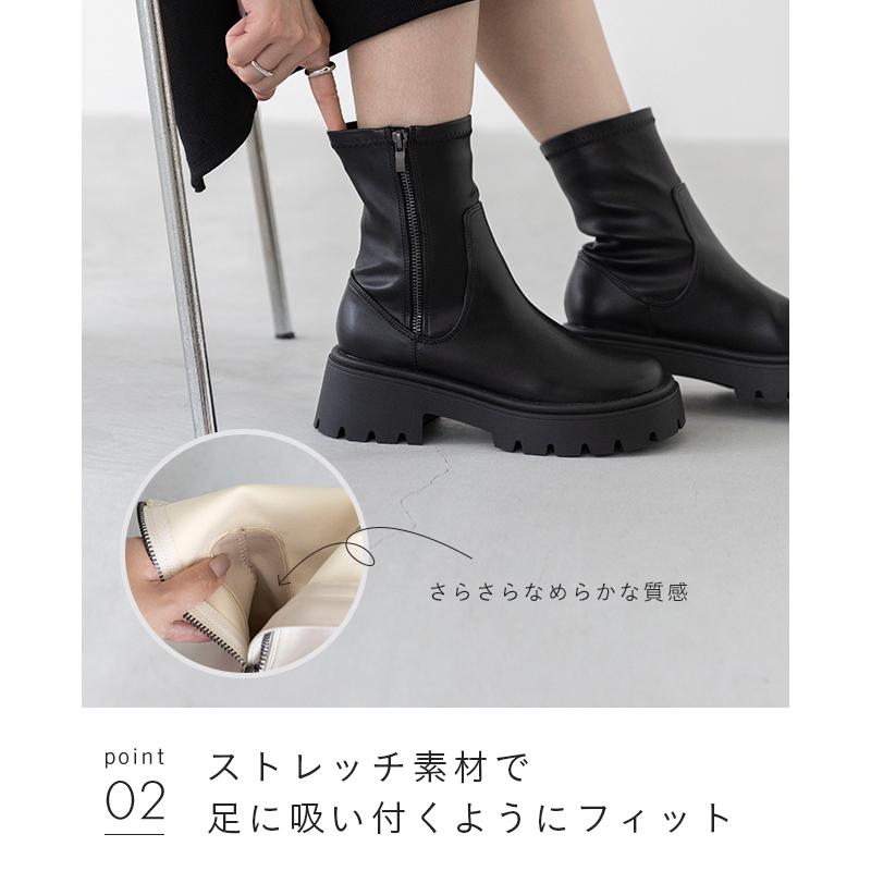 welleg（ウェレッグ） ブーツ ショートブーツ レディース ストレッチ