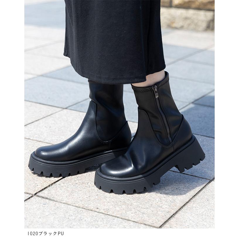 welleg（ウェレッグ） ショートブーツ レディース ストレッチ