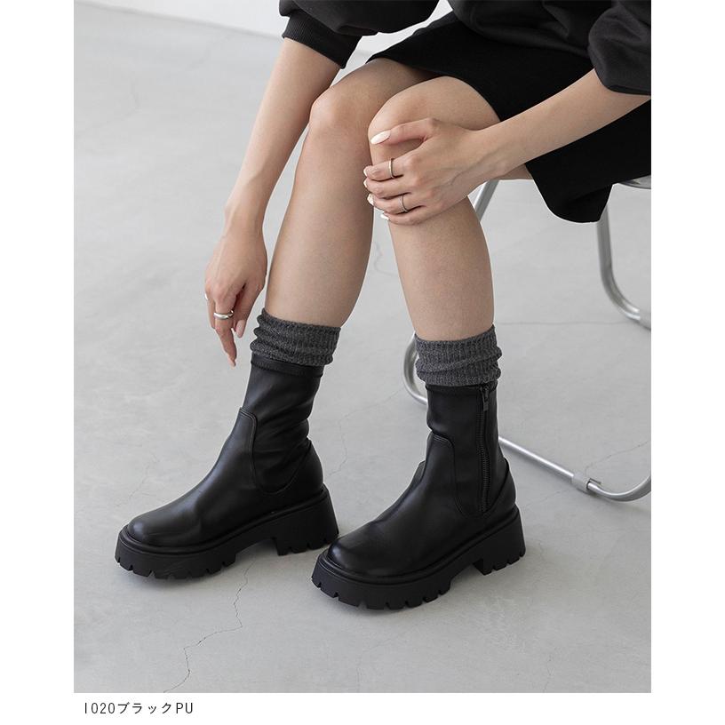 welleg（ウェレッグ） ショートブーツ レディース ストレッチ