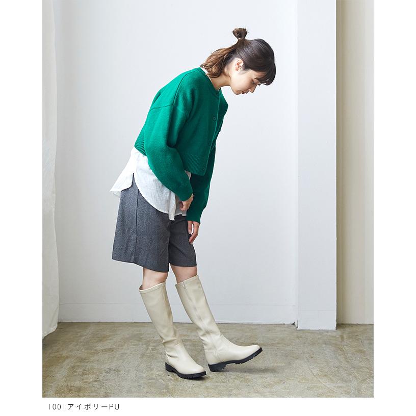 menue（メヌエ） ロングブーツ レディース 厚底 3cmヒール 痛くない