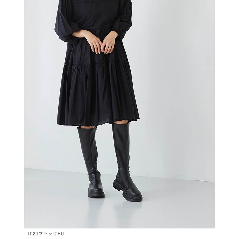 menue（メヌエ） ロングブーツ レディース タンクソール トラック