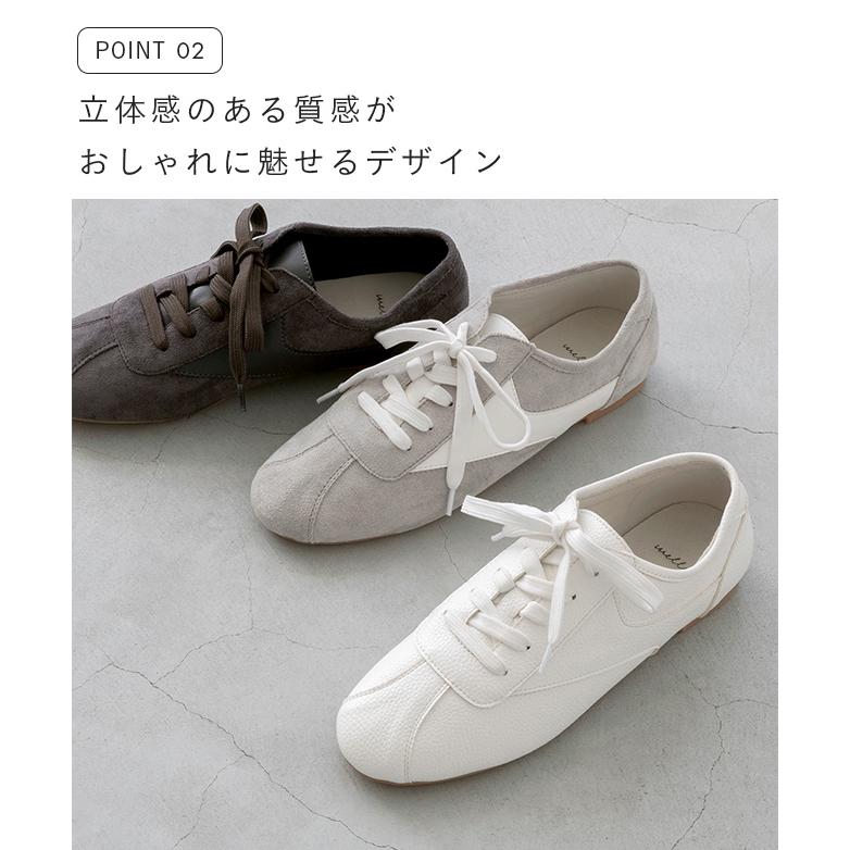 welleg（ウェレッグ） スニーカー レディース ローカット フラット