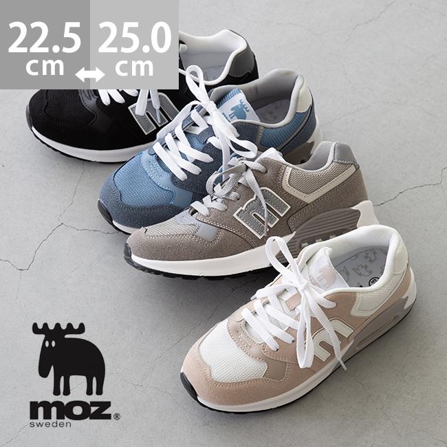 ももみずページ moz モズ スニーカー ローカット レディース 紐あり 4cmヒール