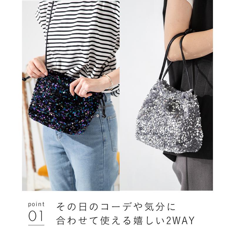 welleg（ウェレッグ） バッグ かばん スパンコール レディース