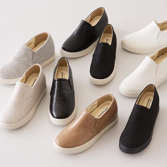 スリッポン スニーカー 厚底 レディース 黒 白 歩きやすい 履きやすい おしゃれ 紐なし 送料無料 11/20 9:59マデ 2,699円 | mooimooi | 18