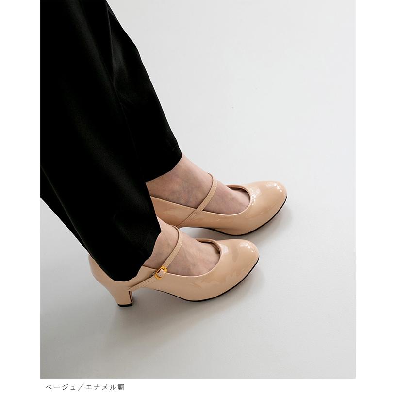 走れるパンプス ストラップ 痛くない 歩きやすい ラウンドトゥ ストラップ 大きいサイズ 結婚式 卒業式 入学式 パーティ 黒 一部12月10日頃発送予定 | flune | 13