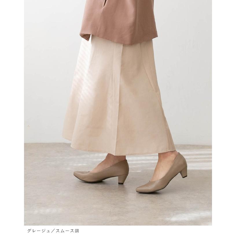 パンプス 歩きやすい 痛くない 幅広 4e 靴 レディース 走れる 黒 ヒール 送料無料 | menue | 23