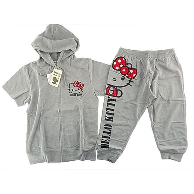 セットアップ 半袖パーカー スウェットパンツ M Sanrio Hello Kitty ハローキティ グレー D1460 アウトレットン 通販 Yahoo ショッピング
