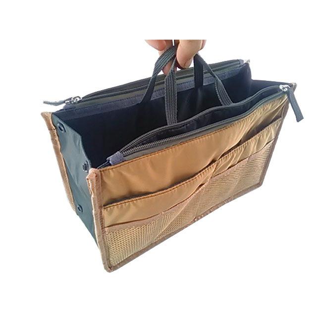 バッグインバッグ 横28.5x縦18xマチ10cm ブラウン 送料250円