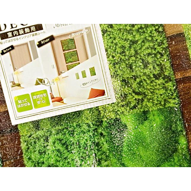 ルームガーデニング 苔 室内装飾用 簡単リフォーム 賃貸住宅でも安心 ポスター 日本製 約25x60cm 苔 グリーン｜outletton｜02