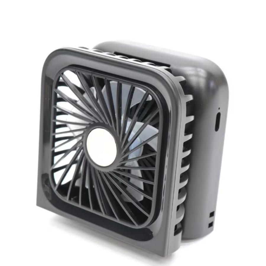 ハンズフリー扇風機 3WAY ストラップ付き 首掛け HDL-3990 ブラック