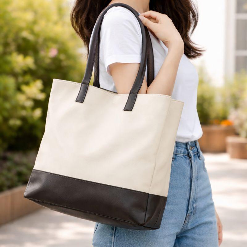 本革トートバッグ 牛革 2WAY 12ポケット A4対応 Poche Lab