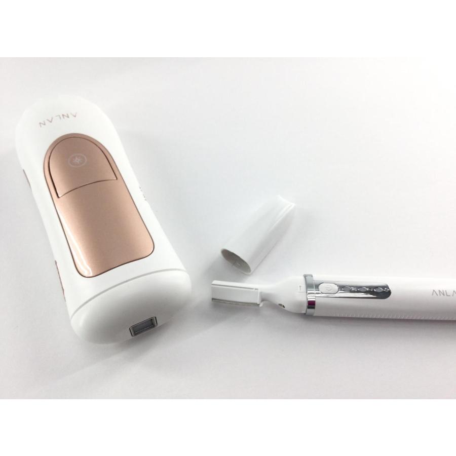 ANLAN IPL脱毛器 フラッシュ脱毛 光脱毛器  美容　脱毛　安心　安全 ANLAN（アンラン） ANLAN IPL光脱毛器セットPro フラッシュ式 ホワイト