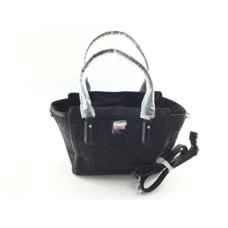2WAY 異素材バッグ トートバッグ ショルダーバッグ ブラック