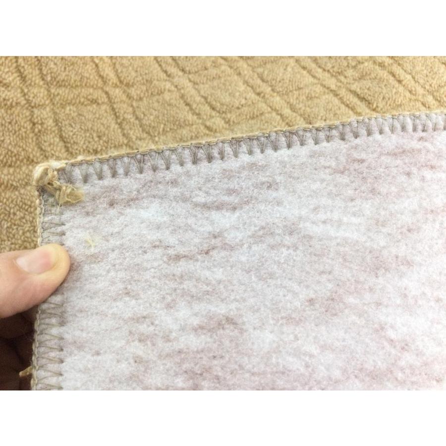 防ダニ 遮音 ループパイル ふっくらした踏み心地 マンションの騒音対策 日本製 超ロング 540x80cm 【病院】 ダブルダイヤ柄 ベージュ