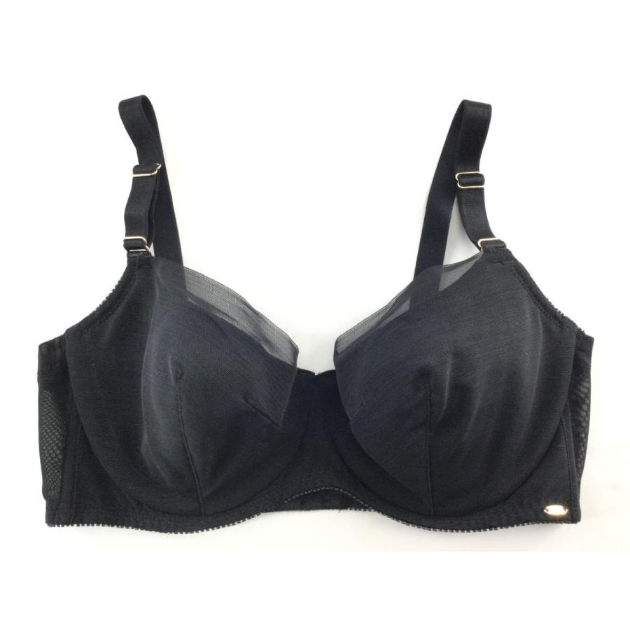 ブラジャー 美しく整える グラマーサイズ E80 ブラック 送料250円