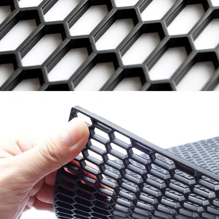 ハニカムメッシュ グリルネット 黒 ABS製 約1192mm×約398mm