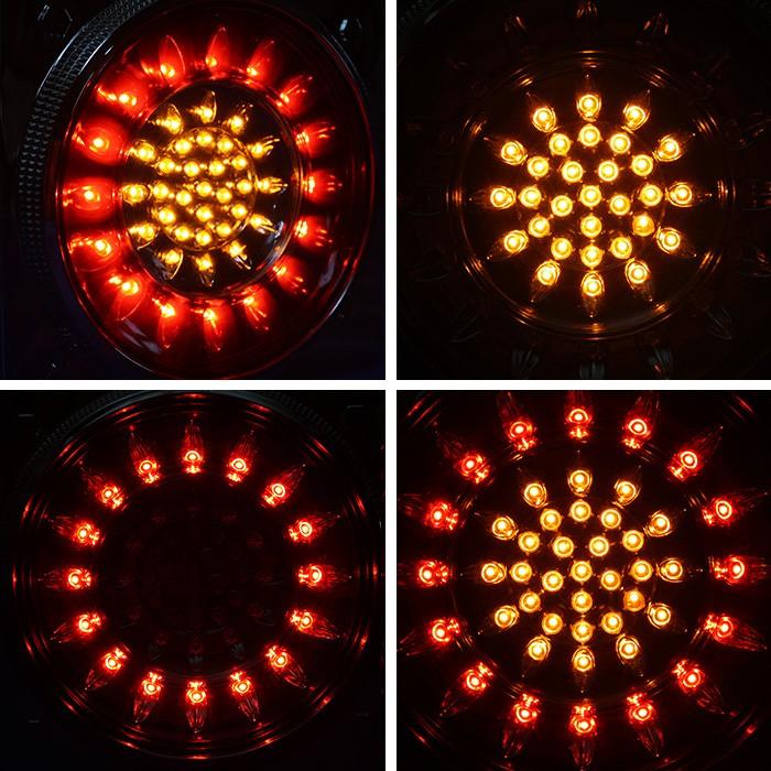 全国送料無料 24V 汎用 フル LED 46発 丸型 テール 6個セット