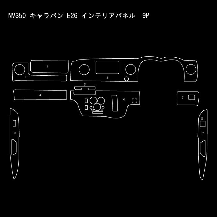 全国送料無料 NV350 キャラバン E26 インテリアパネル : outlife