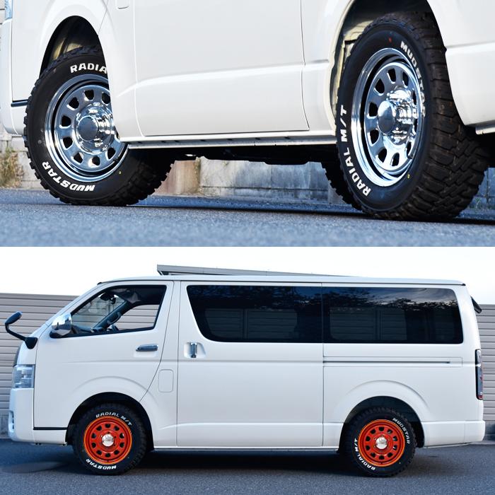 デイトナ 16インチ ホイール 16×6.5 +38 6H 139.7 ホワイト レッド