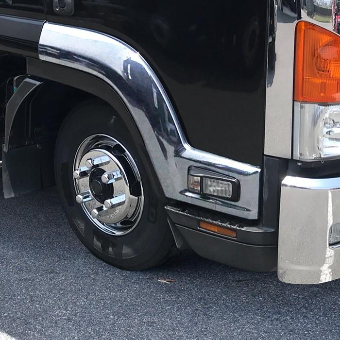 全国送料無料 いすゞ 4トン 07 フォワード サイド メッキ ブリスター  