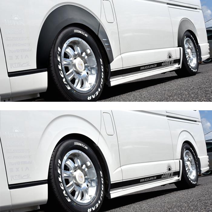 全国送料無料 改良型 200系 ハイエース 標準 ワイド 全車 フィン付き