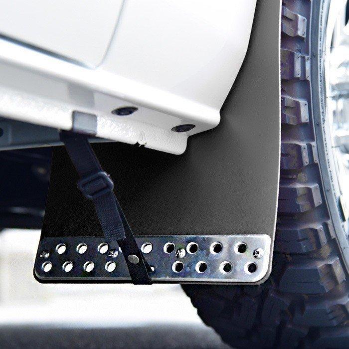 デリカ D5 大型 マッド フラップ ガード 泥除け ブラック 1台分