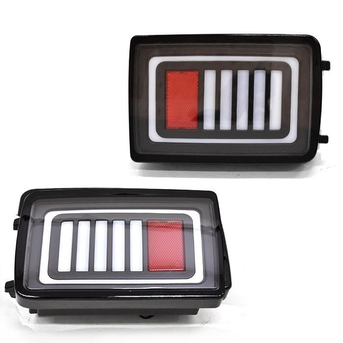 全国送料無料 DA64V DA17V エブリィ バン DR64V DR17V スクラム フルファイバー LED テールランプ クリア × ブラック 左右 新品_1