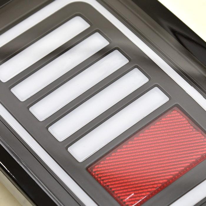 全国送料無料 DA64V DA17V エブリィ バン DR64V DR17V スクラム フルファイバー LED テールランプ クリア × ブラック 左右 新品_2