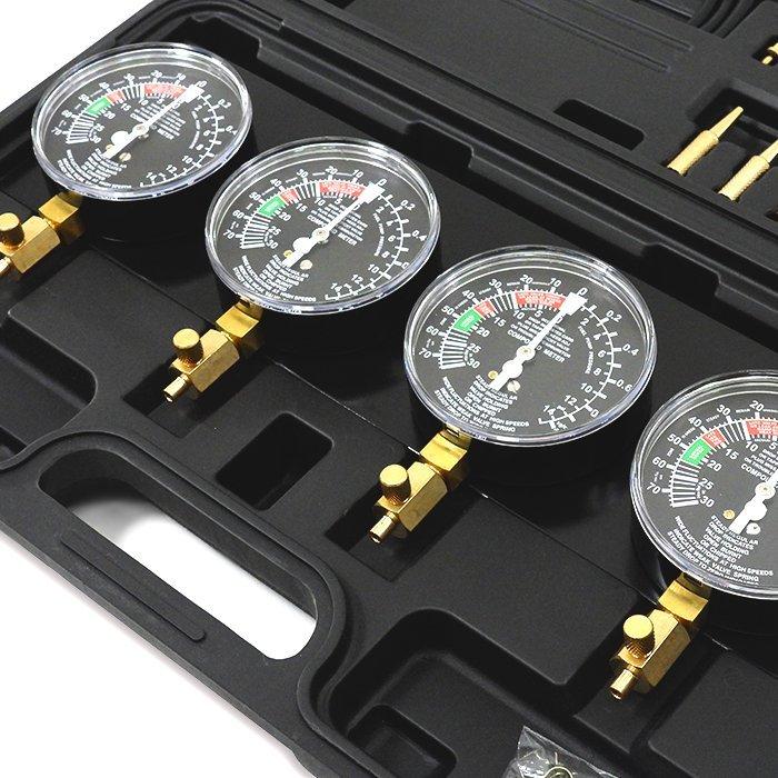 全国送料無料 4連 バキュームゲージ セット メーター メンテナンス
