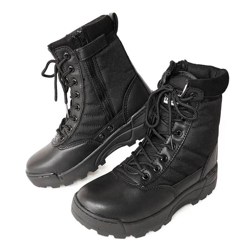SHENKEL レディース SWAT コンバットブーツ ミリタリーブーツ サイド