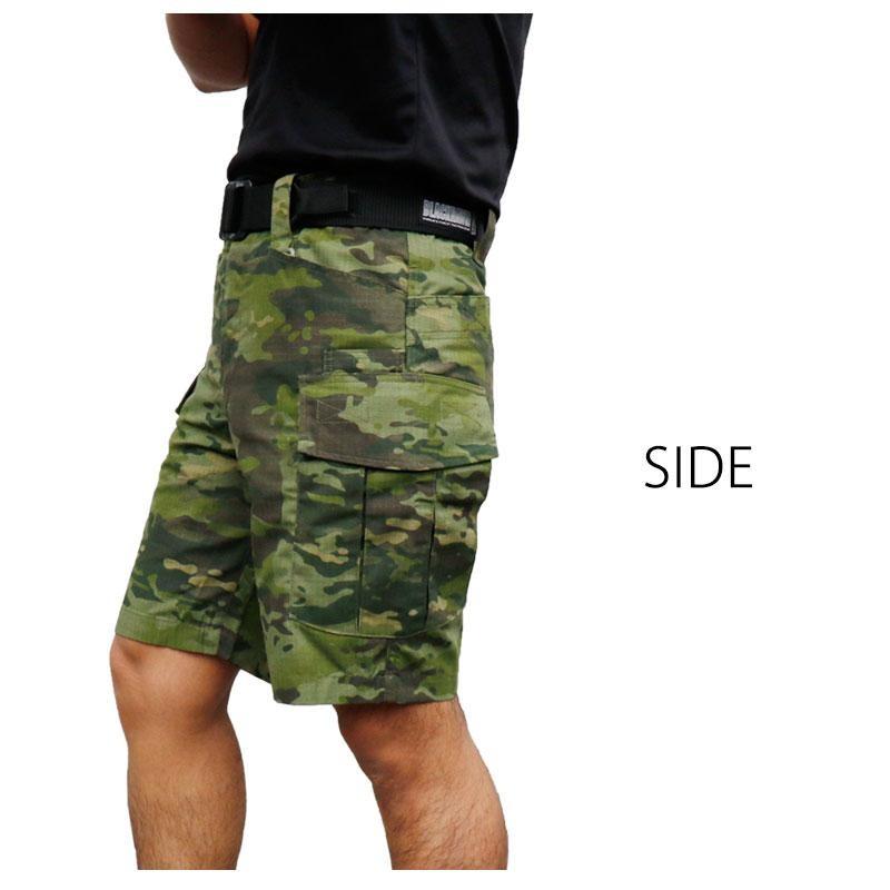 HideandSeek ハーフパンツ2点セット　迷彩＆オリーブ【USED】 SHENKEL メンズ ショートパンツ ハーフパンツ ベルト内蔵 迷彩 2