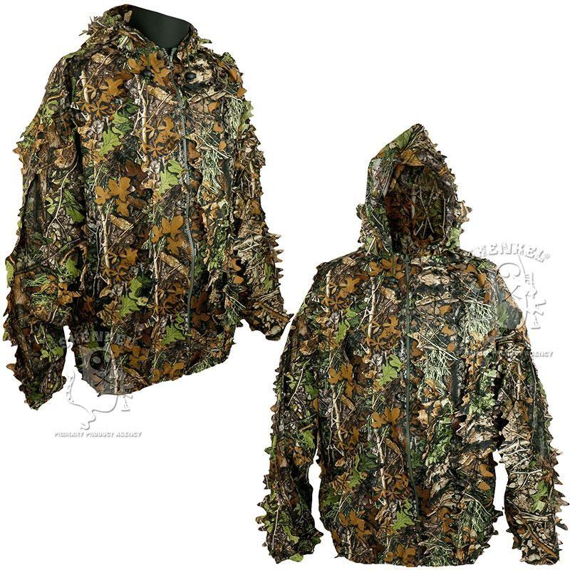 SHENKEL 超軽量 ステルス ギリー スーツ メッシュ フード付