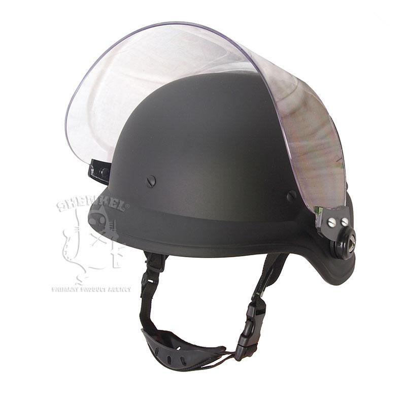 SHENKEL M88 フリッツ タイプ ライオット シールドヘルメット VISOR BK サバイバルゲーム サバゲー 装備｜outsiders｜02