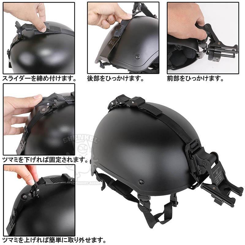 SHENKEL SRHM ヘルメット用NVGマウントステー ＆ MICH ナイトビジョン