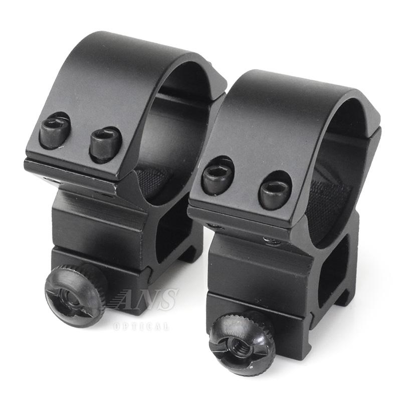 ANS Optical マウントリング 30mm ミドルマウント Wボルト 対応レール