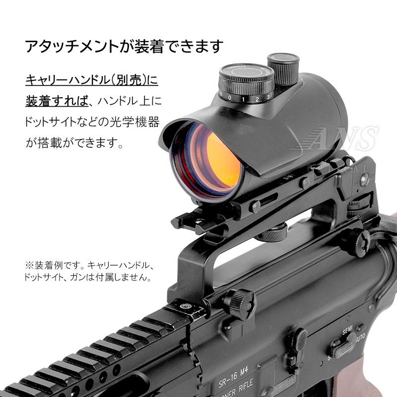 ウエスタンアームズ　マウントベースセット ANS Optical キャリングハンドル用 20mm マウントベース ロータイプ