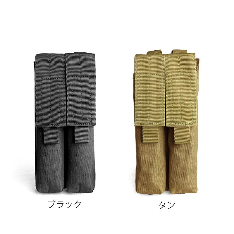 SHENKEL シェンケル 2連 マガジンポーチ マグポーチ 2色 黒/タン MOLLE