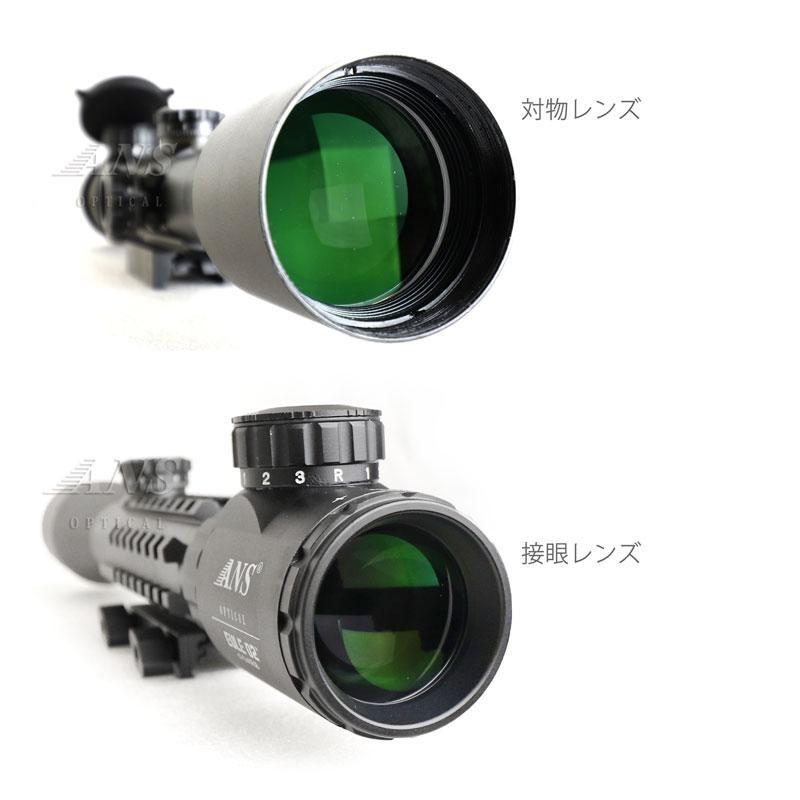 ANS O pticalライフルスコープ トリプルレール 3色イルミ ANS O pticalライフルスコープ トリプルレール 3色イルミ ミリタリー