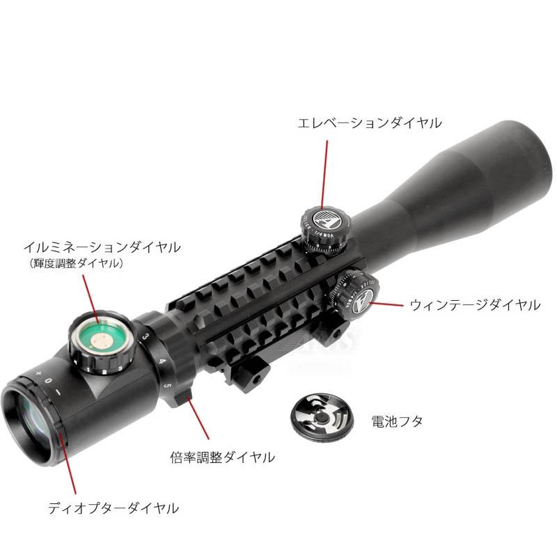 ANS Optical 3-9倍 可変ズーム トリプルトライレール ライフル ANS Optical 3-9倍 可変ズーム トリプルトライレール ライフル