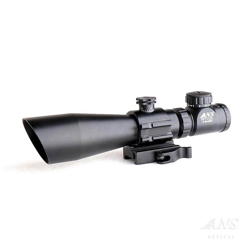 ANS Optical 3-9倍 可変ズーム C 3-9x42 EG サイドレール付 QD