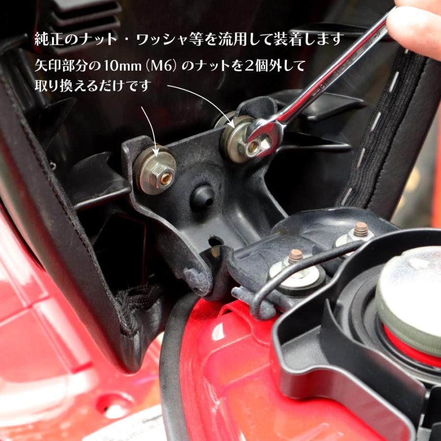 【高品質・国内縫製】サドルシート シングルシート ハンターカブ CT125 ブラック タックロール 黒パイピング ローダウン_11