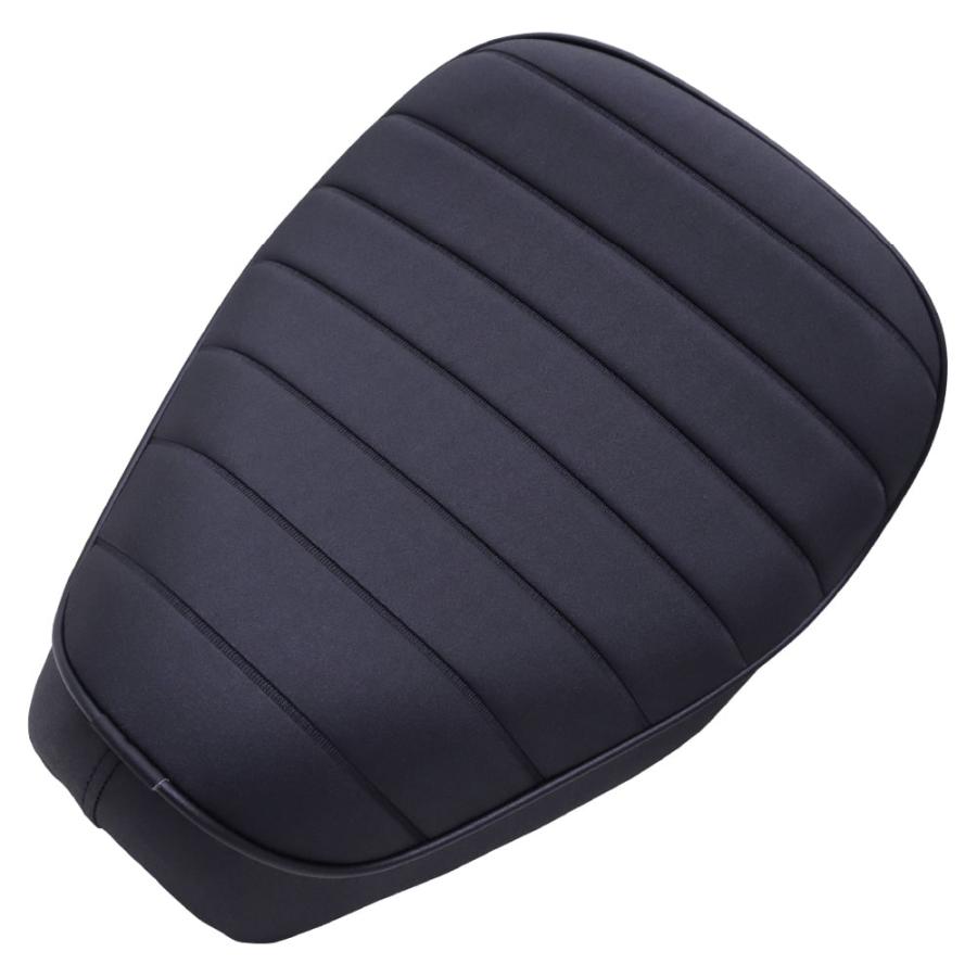 【高品質・国内縫製】サドルシート シングルシート ハンターカブ CT125 ブラック タックロール 黒パイピング ローダウン_14
