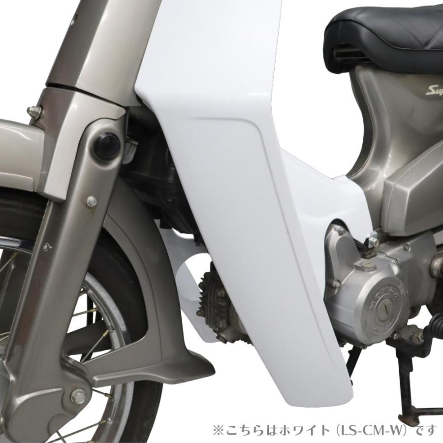 スーパーカブ レッグシールド レッグカバー ブラック 角ライト